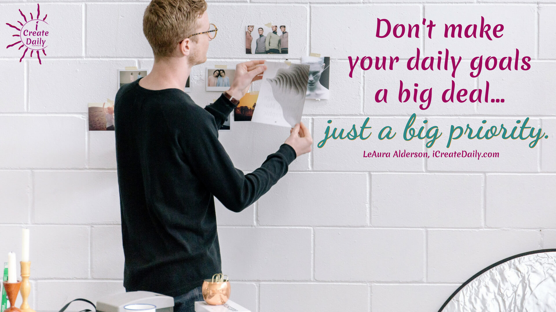 GOALS QUOTE: Not a big deal... just a big priority. #ProcrastinationQuotes #GoalsQuote #GoalSetting #SettingGoals #iCreateDaily #Priorities #DailyGoals