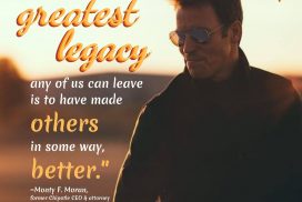 MONTY MORAN QUOTE ON GREATEST LEGACY #MontyMoran #MontyMoranQuote #LeadershipQuote #LegacyQuteo #GreatestLegacy #iCreateDaily