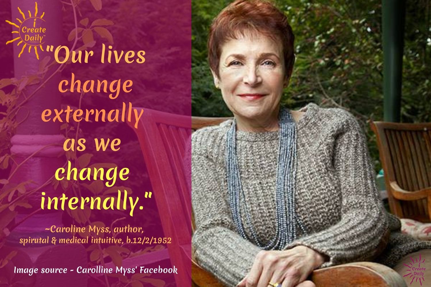 Caroline Myss Quotes Your Spirit is Drawn to Hope iCreateDaily