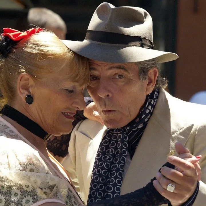 older couple dancing